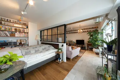 インナーテラスがある開放的なマンション